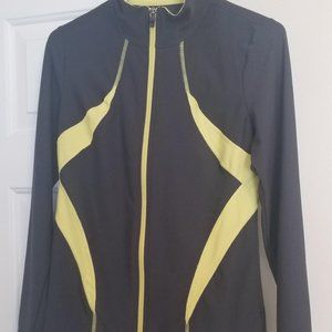 Xersion Jacket Performance Wear Womens Small Gray and Yellow